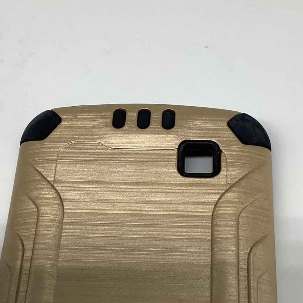 LG Spree‎ Optimus Zone 3 VS425 K4 Shockproof Slim Combat Brushed Phone Case Gold
